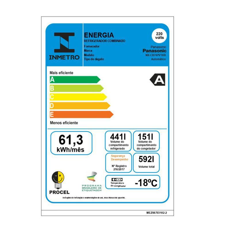 Geladeira Panasonic 3 Portas Frost Free 592L - Geladeira